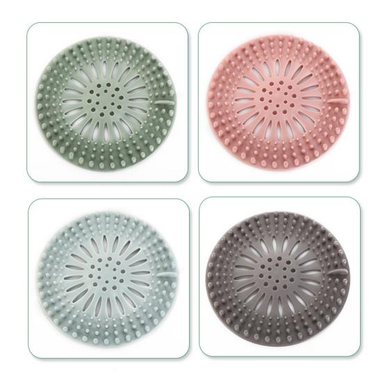 Силиконовая сливная крышка для пола, ловушка для волос, фильтр для раковины, сильная всасывающая пробка для запаха, сливные фильтры для ванной комнаты