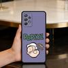 P-Popeye CARTOON Soft Silicone Black Cover Phone Case For Samsung Galaxy A73,A72,A71,A70,A53,A52,A51