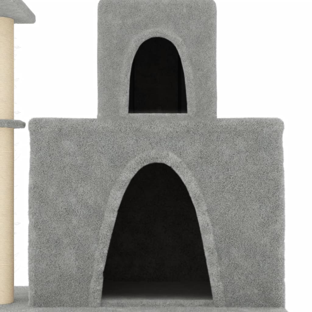 Scratching Post with Sisal Scratching Posts Light Grey 83 cm