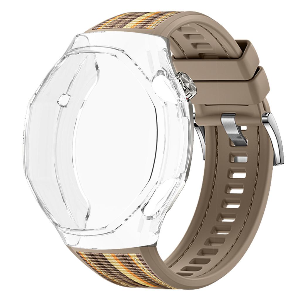 TPU Soft Case+Silicone Sport Woven Bracelet Band With TPU Protector Bumper Shell Cover For Huawei GT6 Pro 46mm