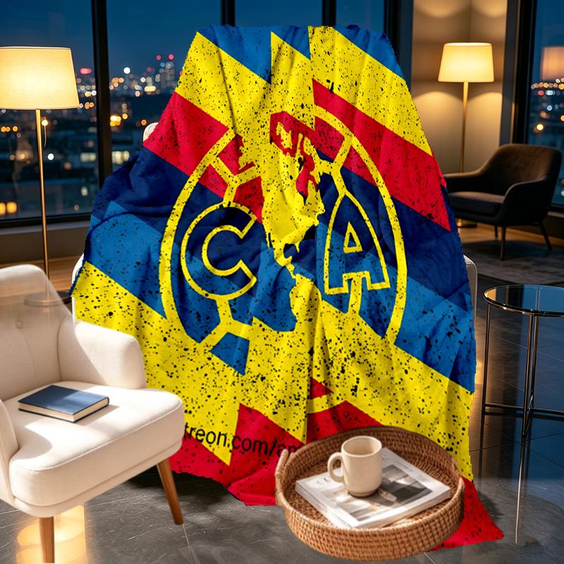 Club America Print Blanket - Soft & Comfortable, for Bedroom, Travel, Sofa, Home Decoration - Birthday Christmas Gift for Friend