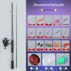 Beginner Lure Fishing Set with Water Drop Wheel & Gun Straight Handle Rod for Long Casts