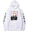 Новые хип-хоп аниме толстовки Zero Two Harajuku повседневная уличная одежда графические свитшоты унисекс осенние и зимние толстовки