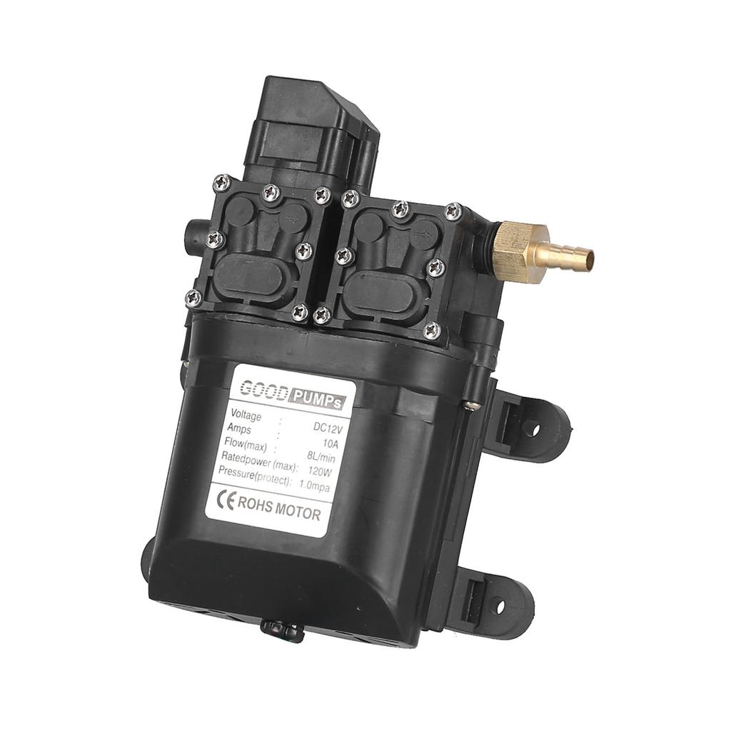 12 В 120 Вт 8 л двухъядерный мембранный насос высокого давления с медным разъемом автоматический впрыск воды