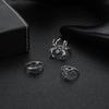 Elf Ring, Fashionable Personality Spider Peacock Animal Ring Combination 3-Piece Set For Women