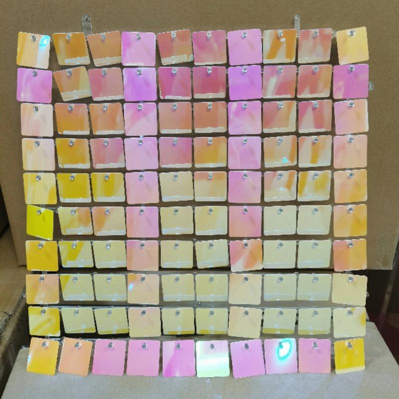 Square Sequin Shimmer Wall Backdrop Panels Glitter Bling Photo Background Backdrop for Birthday Wedding Decoration