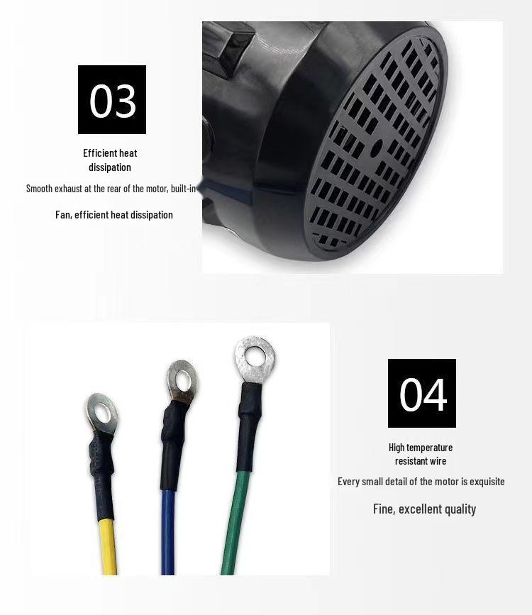 Универсальный бесщеточный двигатель постоянного тока из чистой меди для электрического трехколесного велосипеда - 48 В/60 В, 800 Вт/1000 Вт/1200 В