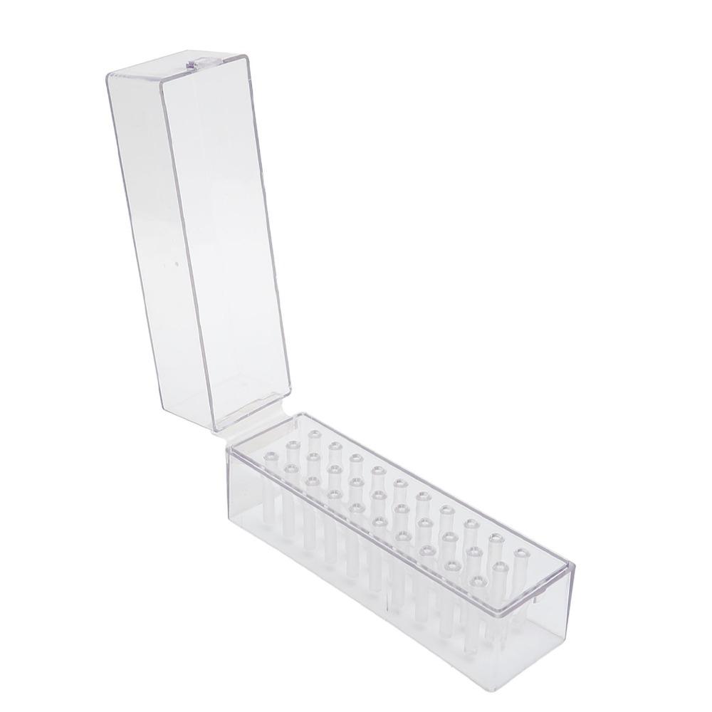 Dustproof Structure Nail Drill Bits Holder Stand Practical Storage For Daily Nail Art Tools