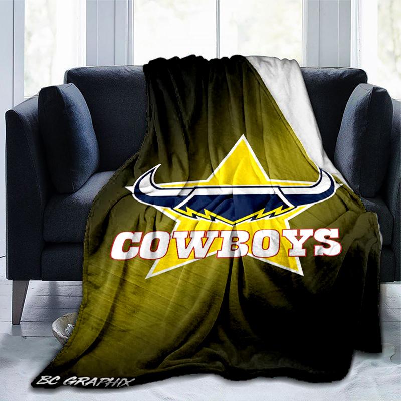 North Queensland Rugby Blanket Suitable for Sofas, Beds, Offices, And Camping - Perfect Gift for Halloween Christmas