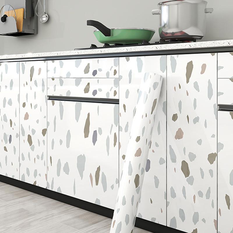 200 см/рулон водонепроницаемые многоцветные самоклеящиеся утолщенные DIY однотонные наклейки на стену из ПЭТ