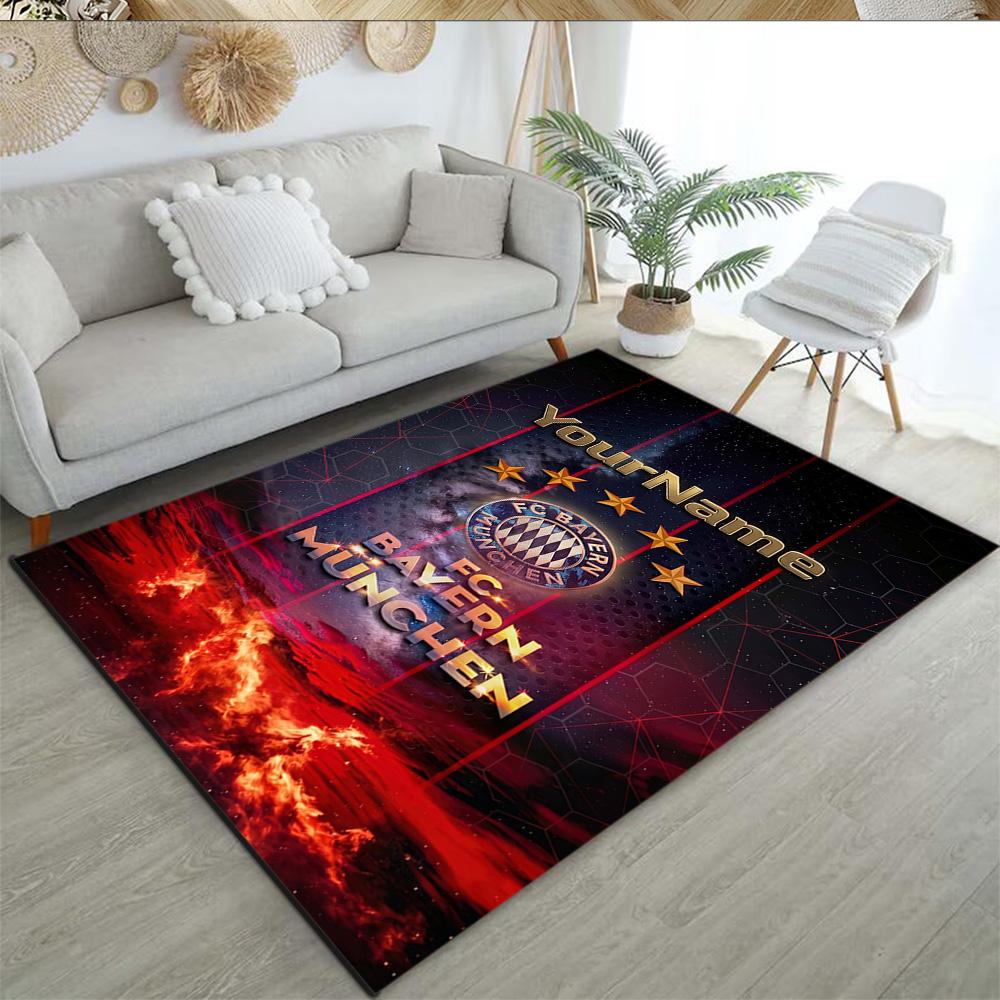 Fc Bayern München 19 Personalized Name Floor Mat Suitable for Dining Room Game Room Bedrooms Dormitory Antislip Carpet Decorate Offices