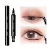Double-ended Stamp Eyeliner Triangle Stamp Eyeliner 2-in-1 Waterproof Eyeliner