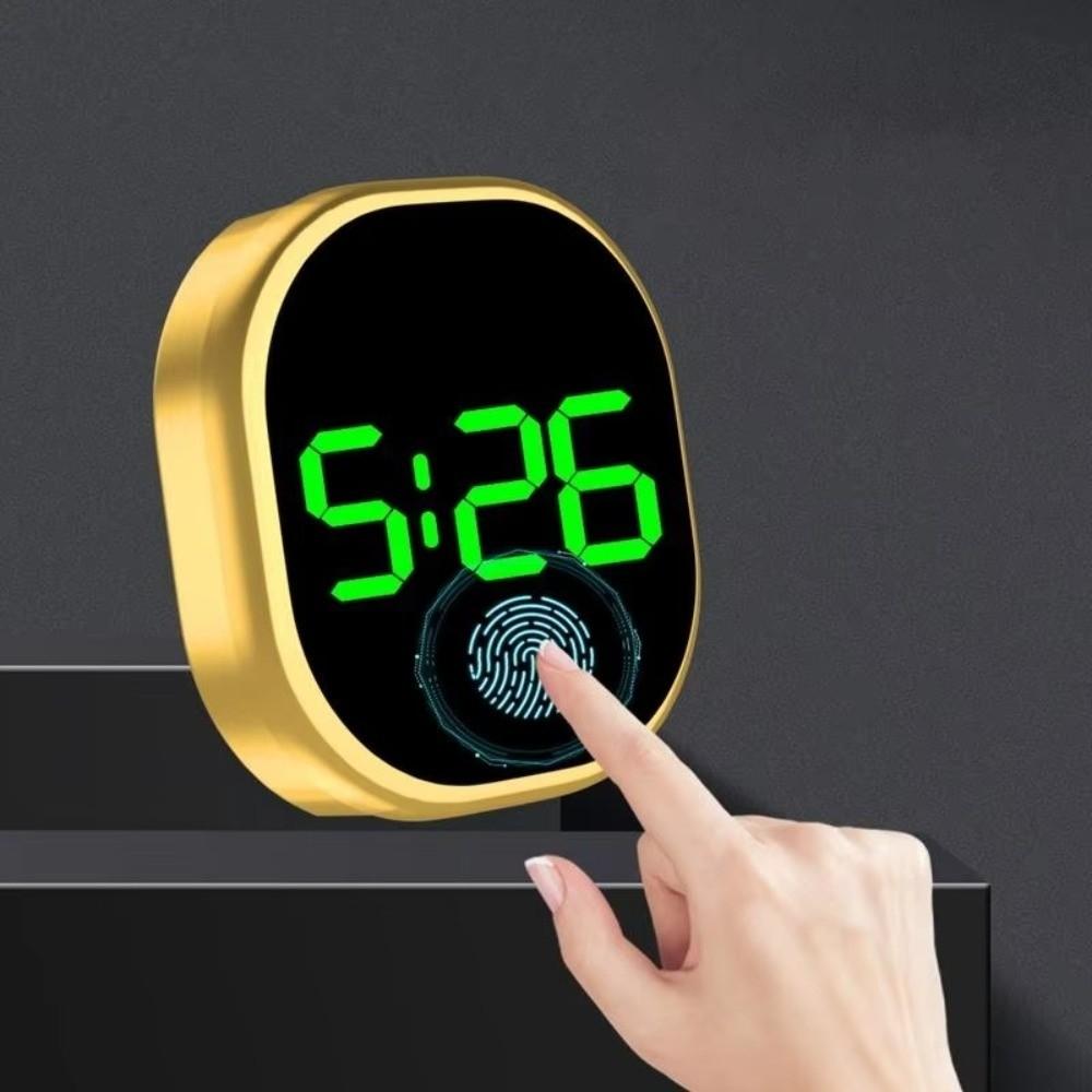 Mini Luminous Car Clock LED Time Display LED Electronic Watch Stick-On Clock Automobile Interior