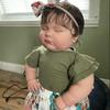 60 CM 3D Skin Soft Silicone Reborn Sleeping Baby For Girl Cloth Body Doll Toy With Vascular Vein Like Real Bebe Art Play House