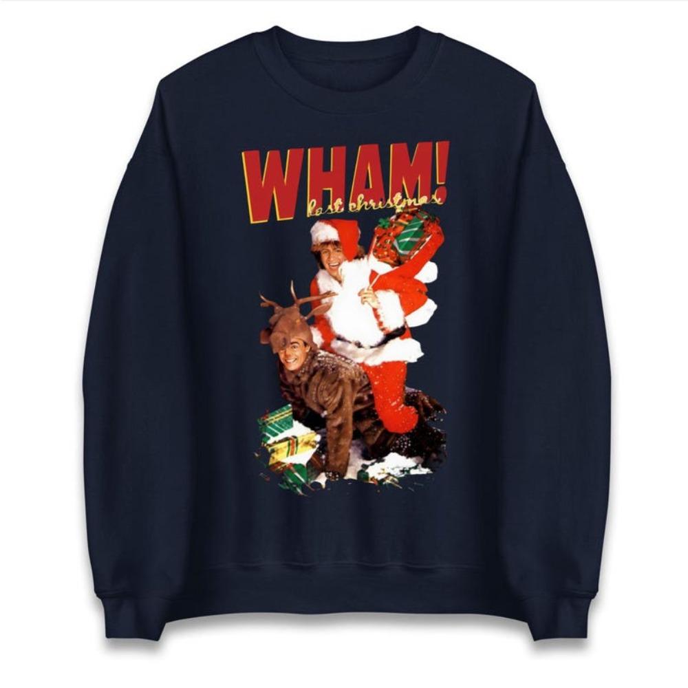 Wham Last Christmas Свитер Ретро 80-х Группа Рождественский Женский Худи Смешной Любитель Музыки Рождественская Одежда Классический Праздничный Подарок Толстовка