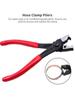 Car Hose Clamp Plier Oil Hose Crimping Plier R Type Collar Hose Clip Clamp Pliers Water Pipe Clamp Calliper Car Repair Tool New