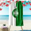 AS Saint-Étienne Print Beach Towel, Large Soft Quick Dry Towel for Beach Camping Swimming