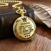 Ретро панк винтажные римские цифры кварцевые карманные часы золотой корпус ожерелье кулон часы цепочка для мужчин и женщин