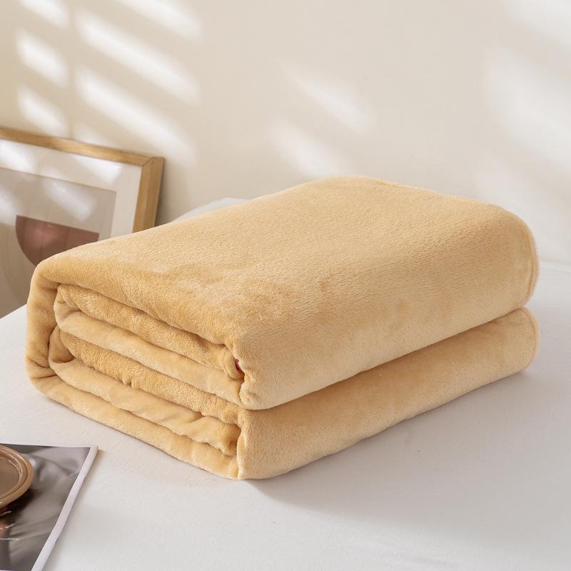 Spring Coral Fleece Flannel Blanket Large Soft Warm Thin Blue Pink Bedspread Sofa Cover Cozy for Bedroom Living Room