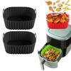 Reusable Airfryer Pan Liner Accessories Silicone Air Fryers Oven Baking Tray Pizza Chicken Airfryer Non-stick Silicone Mould