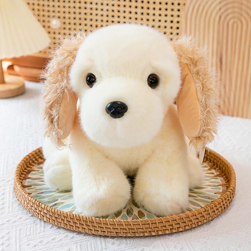Милая Плюшевая Игрушка Собака Мэйка: Очаровательная собака породы золотистый ретривер, кукла-обнимашка для детей