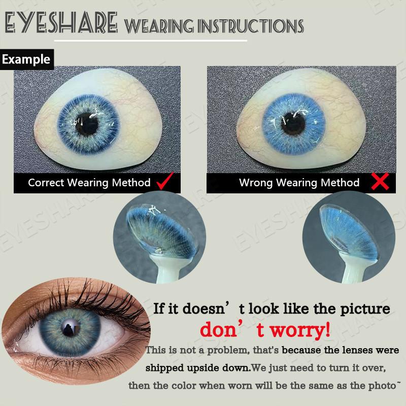Eyeshare ДАНИЯ Новые ежедневные одноразовые контактные линзы цветные 1Day синие линзы 10 шт/5 пар линзы для глаз