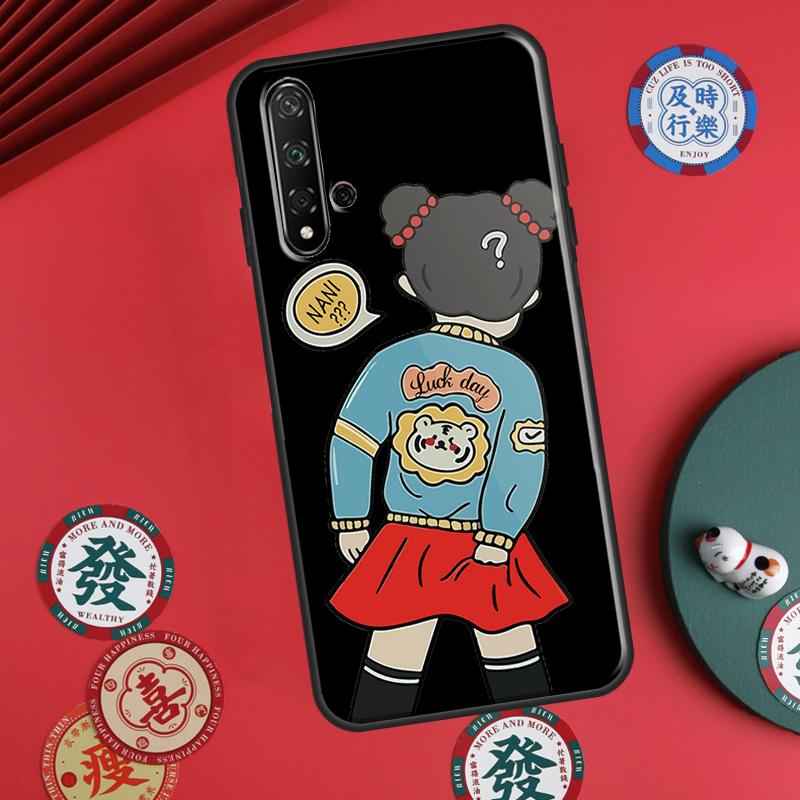 Мультяшная пара Любовь Мальчик Девочка Для Huawei P30 P20 P40 Lite P60 Pro Nova 5T 12s 12i 11i Y90 Y70 Y60 Y61 Y91 Y72 9 10 SE Чехол