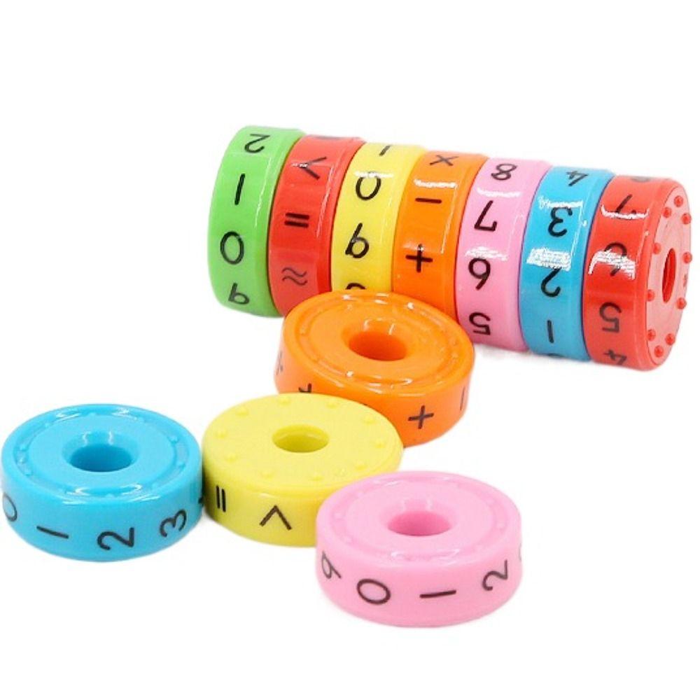 Math Toys Learning Educational Toys Math Magnetic Block Montessori Puzzle Game Numbers Magic Cube