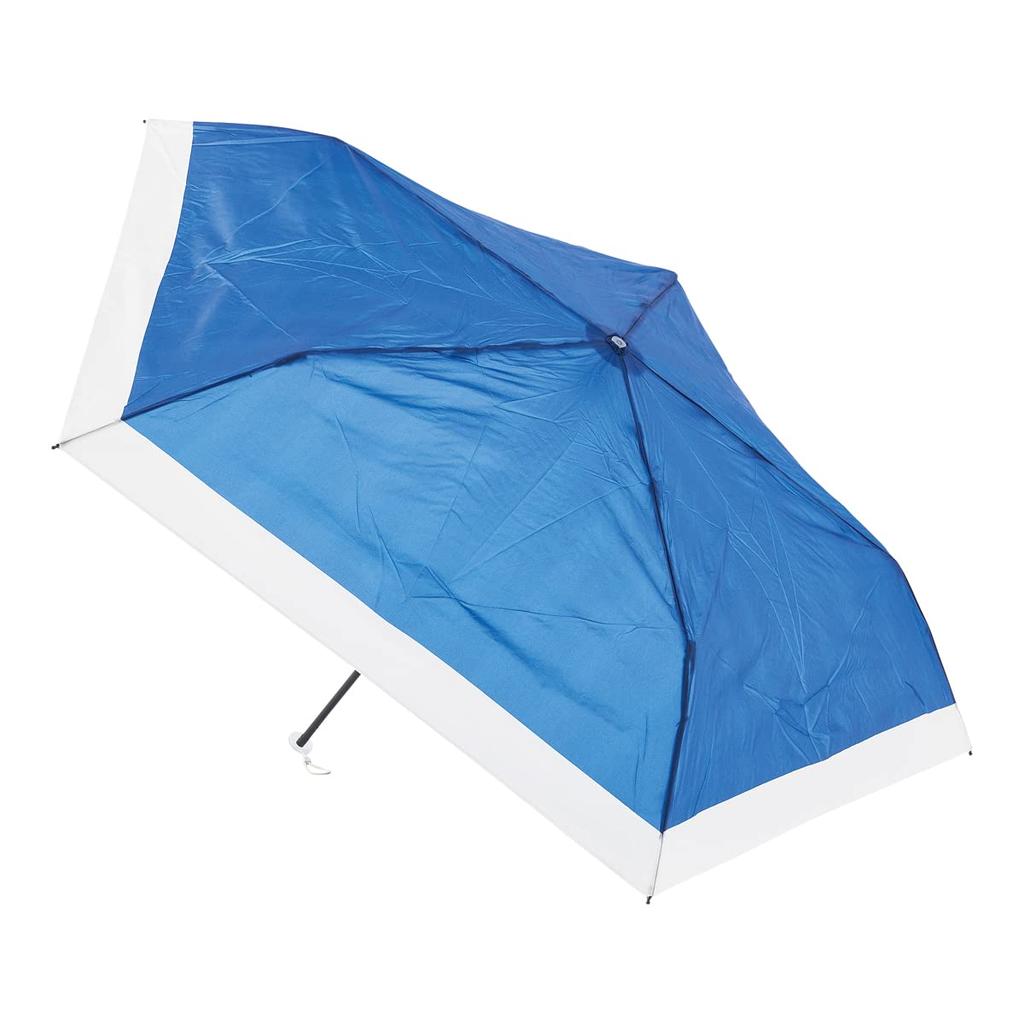 Magical Tech 72g UV Protection Folding Hem Deep Blue Ultra-Lightweight Umbrella, 55cm, 10286, Border,