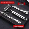 Three-Piece Stainless Steel Multi-functional Peeler and Grater for Fruits and Vegetables