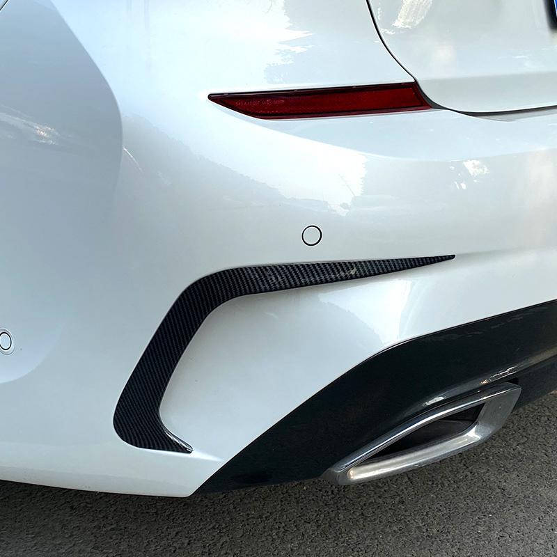 Для BMW 3 серии аксессуары G20 G28 318i 320i 325i 330i 2019-2020 задний бампер плавник крышка отделка боковой сплиттер крыло спойлер Canard
