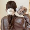 Fluffy Women Hair Rope Plush Hair Accessories New Large Scrunchies  Autumn Winter