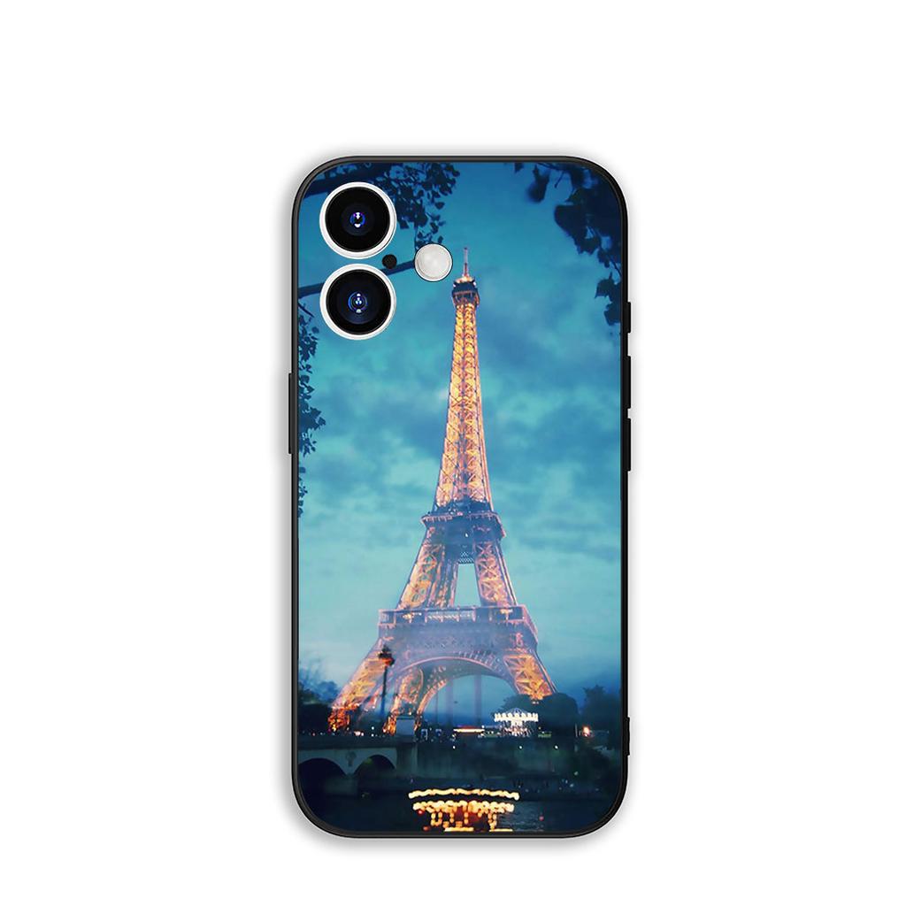 Phone Cover Love Paris Eiffel tower pink Casing for Apple iPhone 17 16 11 Pro XS Max XR 6 7 8 Plus + 16E SE 2020 Air 5 8+ Case