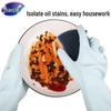 Miaojie Durable Fleece-Lined Natural Latex Gloves (Large, 5-Pack)