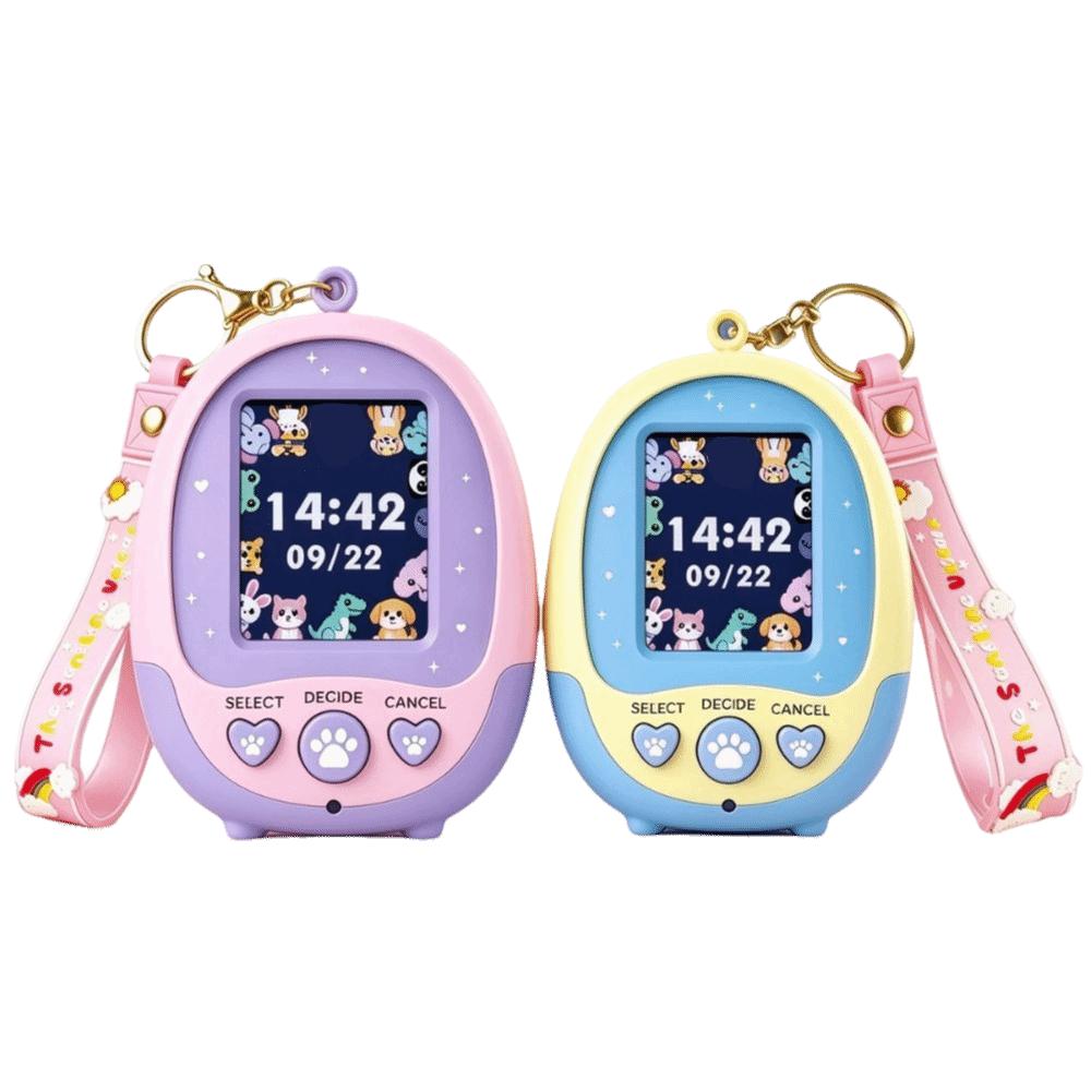 Color Screen Virtual Pet Keychain Mini Electronic Pet Machine Game Pet Game Console Boys