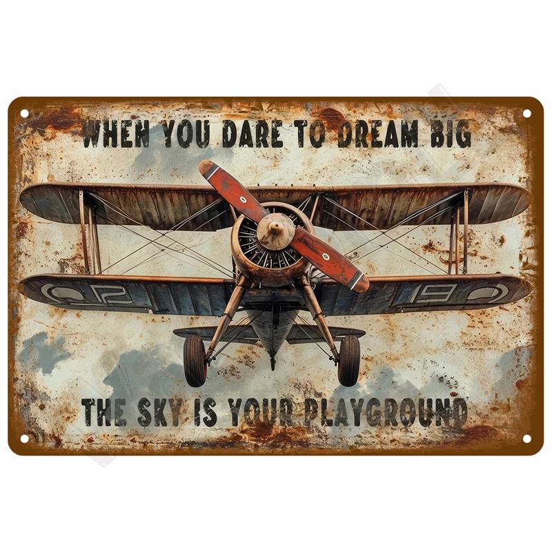 Vintage Room Decoration Home Decor Items Tin Signs Aesthetic Men Bedroom Metal Signs Retro Metal Plate Posters Wall Art Mural