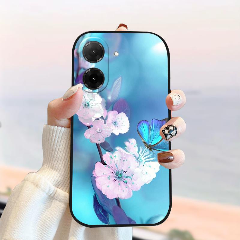 Для Xiaomi Poco C71 Чехол 25028PC03I 25028PC03G Силиконовый Мягкий ТПУ Чехол для Телефона Для Redmi A5 4G Модный Роскошный Защитный Чехол