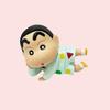 Kawaii Cute Crayon Shin-Chan Side Lying Posture Anime Doll Cute Cartoon Entrance Creative Home Decor Car Interior Ornaments Gift