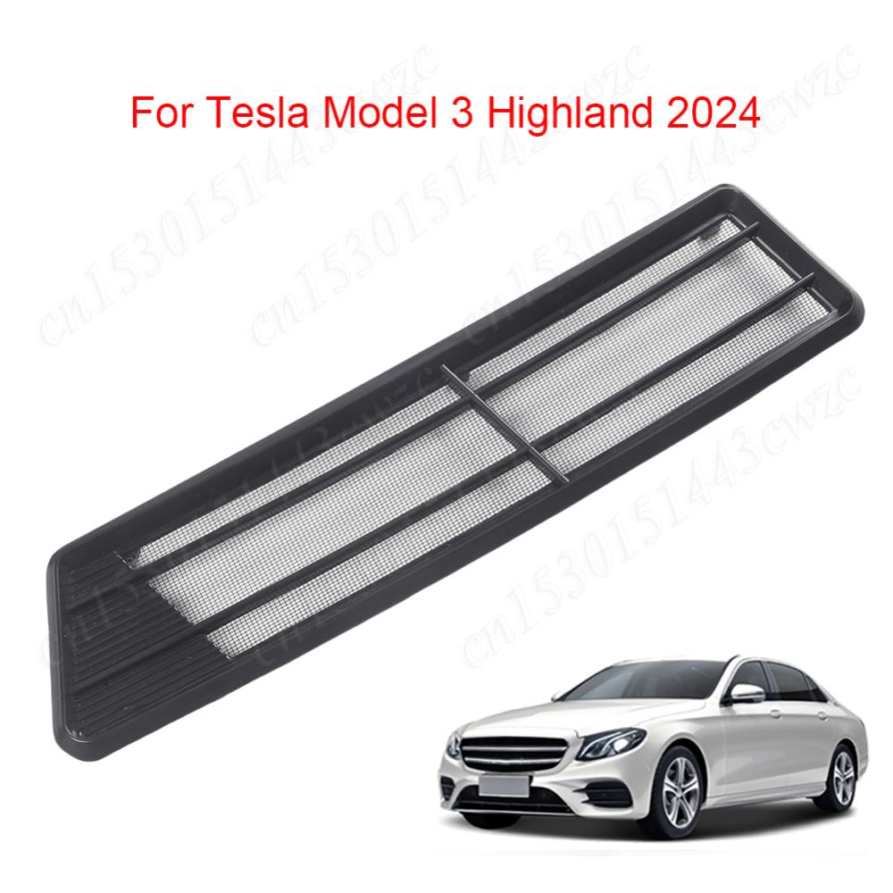Для Tesla Model 3 Highland 2026 Highland Защитная от насекомых Накладка на вентиляционное отверстие для потока воздуха Предотвращение засорения Впускная крышка Аксессуары