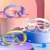 Children Candy Color  Silicone Swimming Goggles Boys Girls Large Frame Waterproof Anti-fog HD Transparent Swimming Glasses