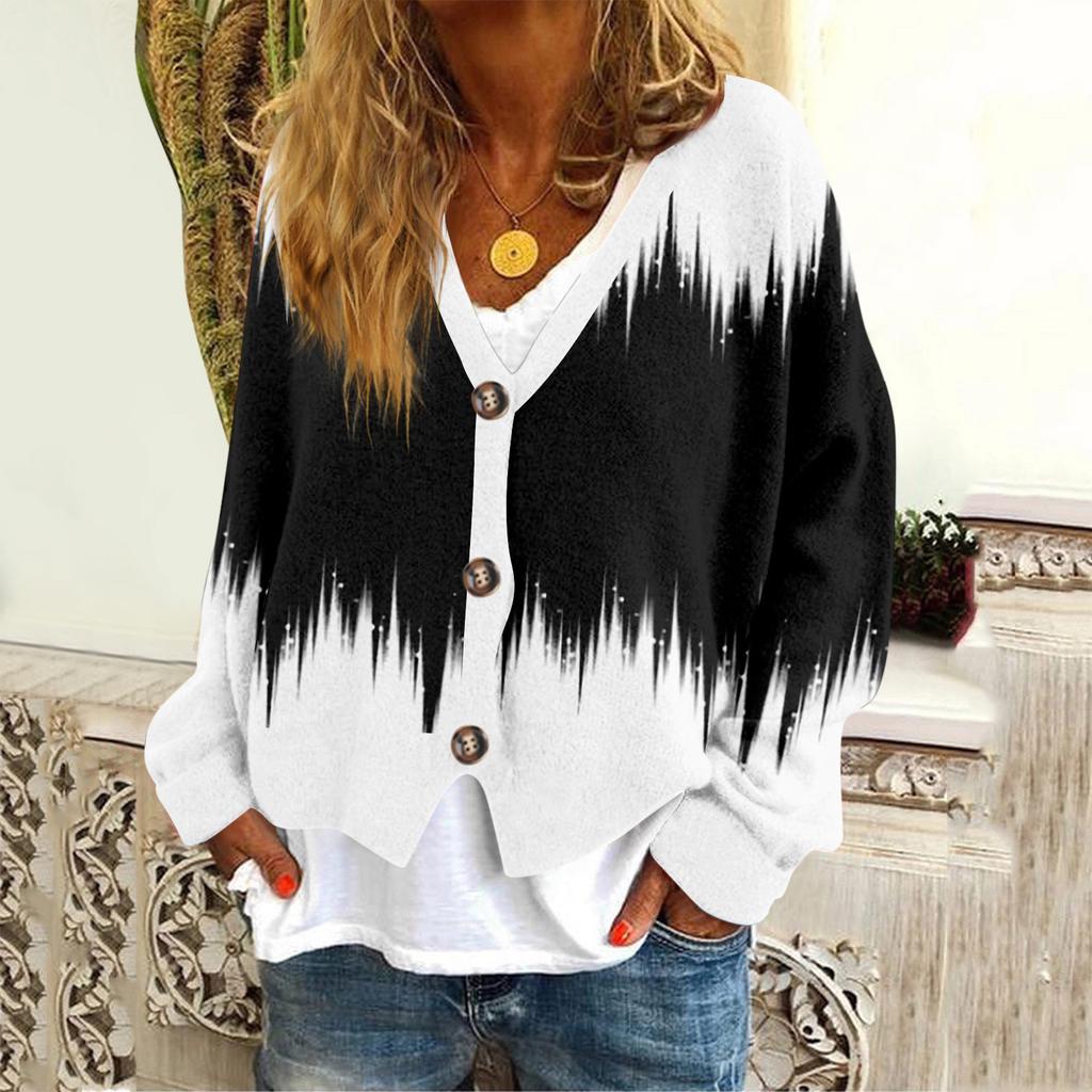 Женская мода с длинным рукавом, рождественский принт «Снеговик-снежинка», куртка, кардиган