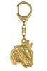 Bull Terrier, Bully II - Gilded Key Ring with Dog, Handbag Decoration, Luxury Accessory by Art-Dog Brand