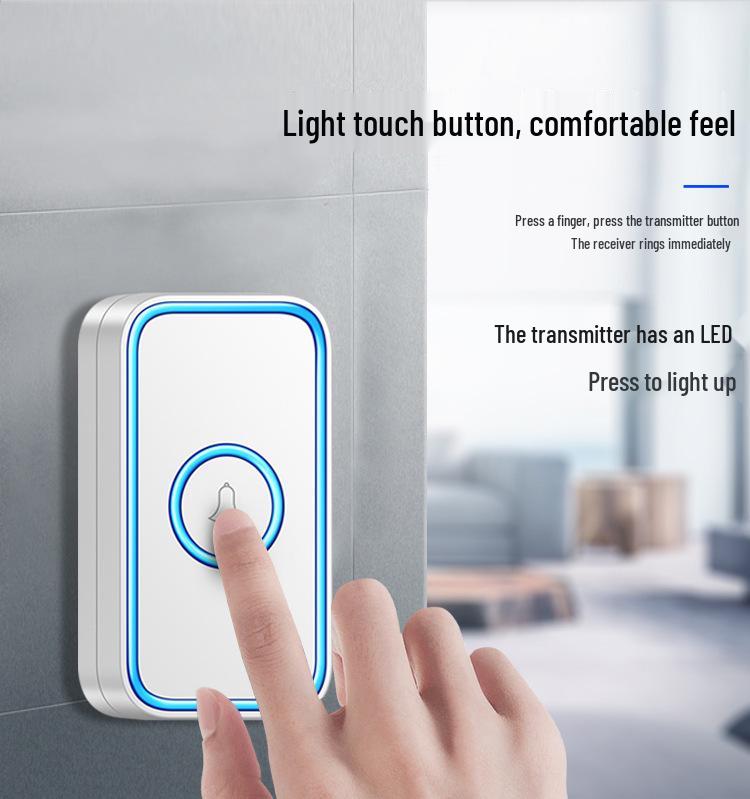 Ultra-Range Smart Wireless Doorbell with Remote Control & Elderly Call Button