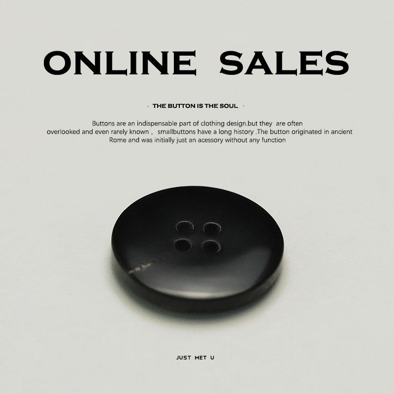 Блейзер на четырех пуговицах из натурального рога Мужская и женская одежда Пуговицы Высококачественное пальто Тренч Ювелирные аксессуары Пуговицы