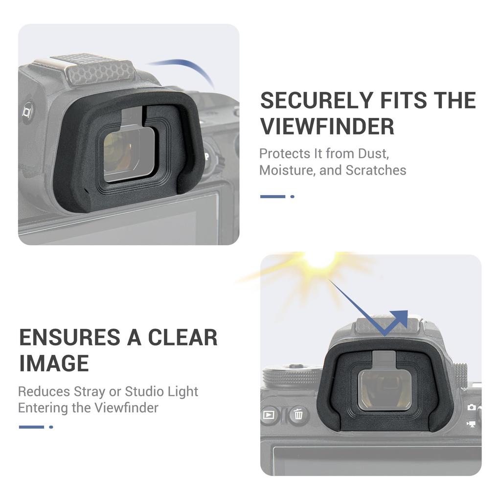 Pack of 2 JJC Eyecups for Nikon and Compatible with Nikon DK-29 Z5II, Z6III, Z6II, Z7II, Z5, Z6, Z7. DK-29 Eyepieces.