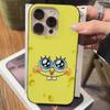 Мультяшный S-Губка Боб S-Квадратные Штаны Чехол для Телефона Для IPhone 17 16 15 14 13 12 11 Pro Max Plus Гофрированный Бампер Задняя Крышка Корпус