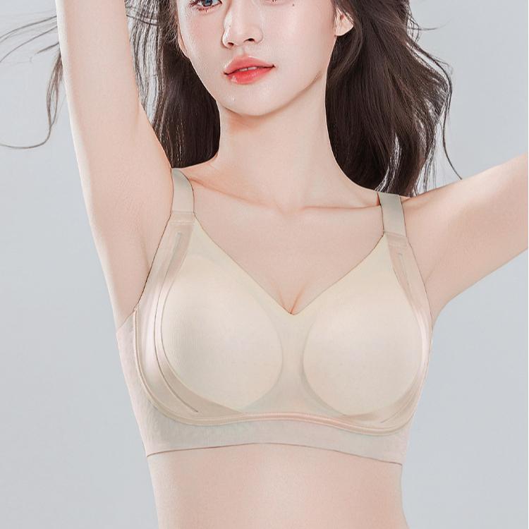 Thin Underwear Women's Gathering Bra Seamless Bra Breast Retraction Anti-sagging Breathable Women's Bra Push Up Bra