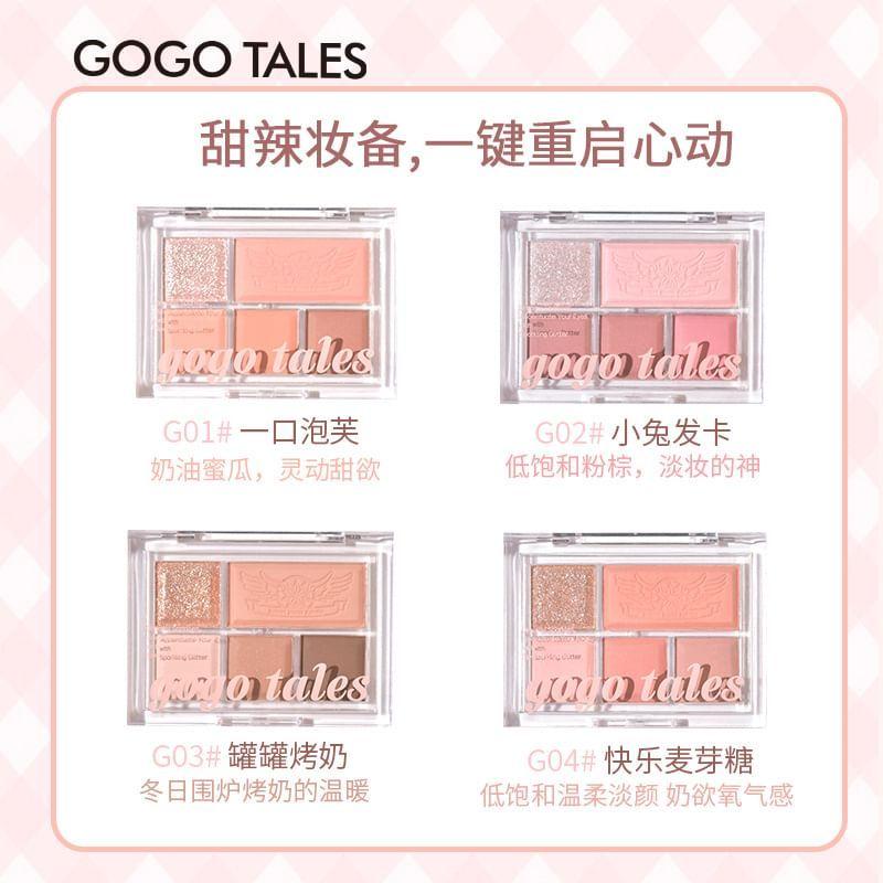 GOGO TALES - 5-цветные тени для век - G04
