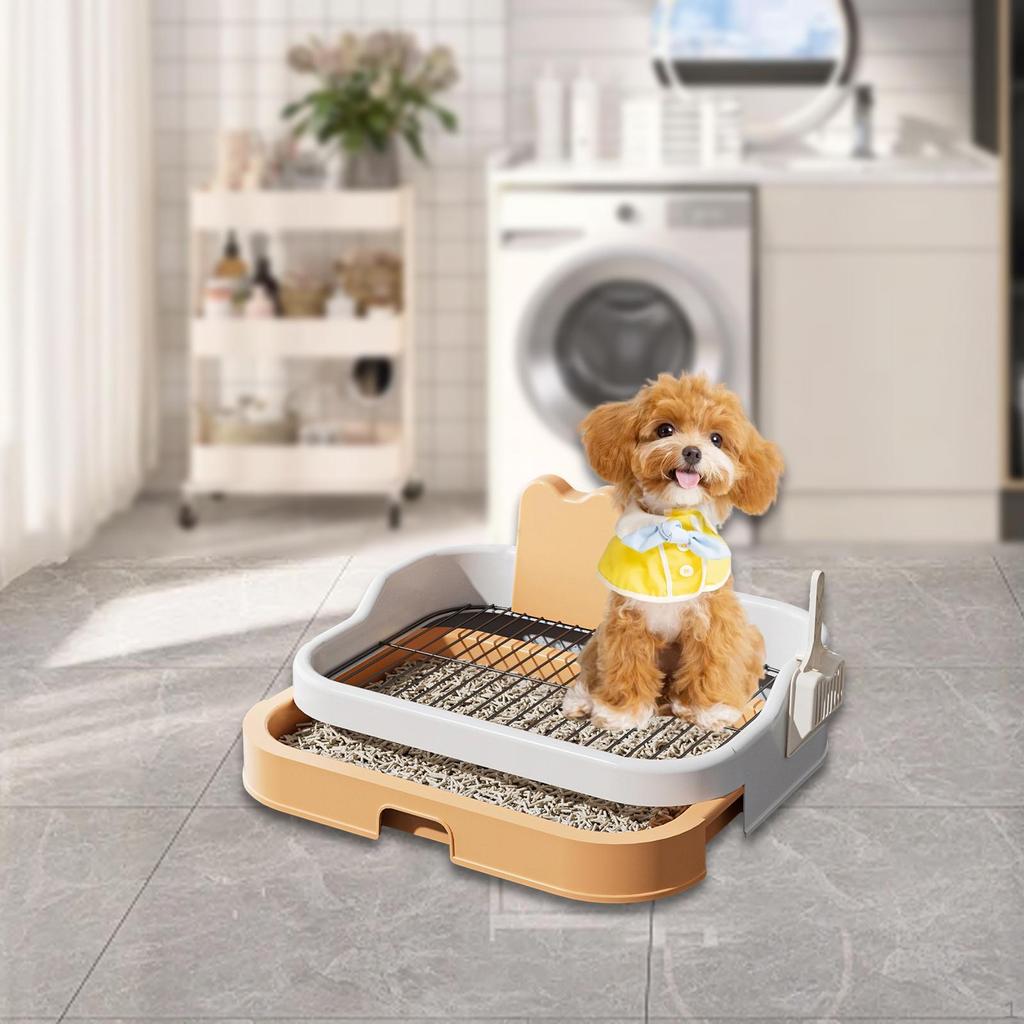 Dog Toilet Potty Tray Raised Enclosure Lightweight Puppy Pee Holder Training Pad