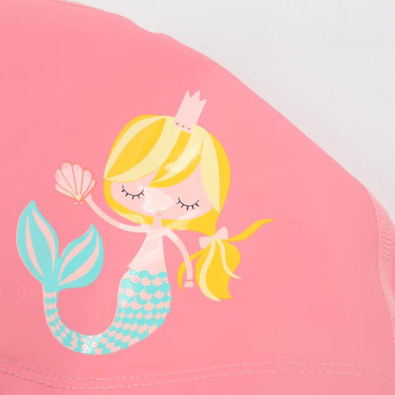 DECATHLON Kids' Mermaid Silicone Mesh Swim Cap